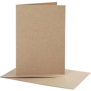 CC Kaarten & Enveloppen 10,5x15 cm Naturel 10 stuks
