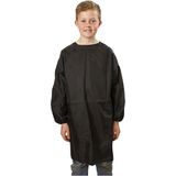 Creativ Company - Kunstenaarsschort - Zwart - Lange Mouwen - Voor Kinderen 7-12 Jaar