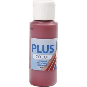 Acrylverf – Rode Verf – Acrylaatverf – Acrylic paint – Hobbyverf – Sneldrogende Verf – Dekkende Verf – Waterbasis Verf – Hoogwaardige Decoratie Verf – Antiek Rood – Plus Color Verf – 60ml