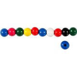 CC - Houten Kralen - Multimix - 100 Stuks - 7 Kleuren
