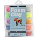 Foam Clay®, Diverse Kleuren, 35 gr, 10 Doosje