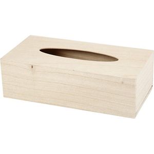 Creativ Company - Tissuedoos - Hout - Simpel Ontwerp - 27x14x8cm