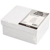 Rechthoekige dozen, afm 5x7,5+7x9,5 cm, afm 8,5x11,5+11x14 cm, wit, 4stuks, h: 3,5+4,5+5,5+6,5 cm