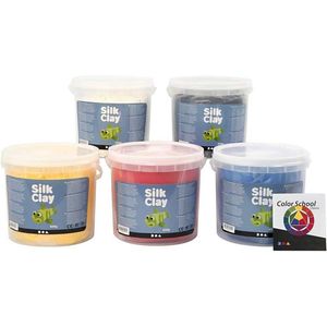 Silk Clay primaire kleuren inclusief Colour School instructies 5x650gr