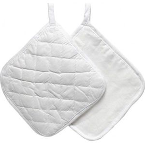 Creativ Company - Pannenlappen - Wit - 100% Katoen - 4 Stuks