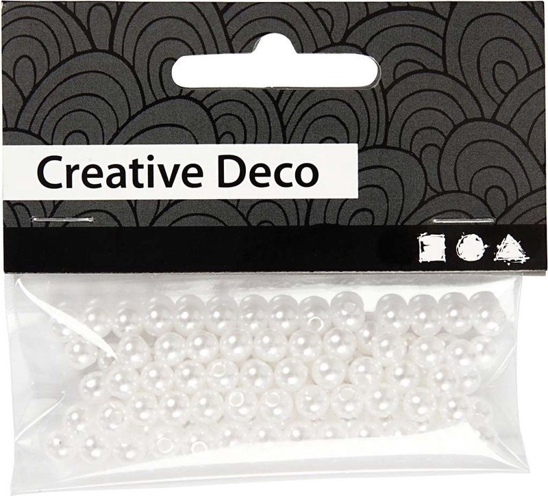 Creotime Kralen Creative Deco 100 Stuks Parelmoer