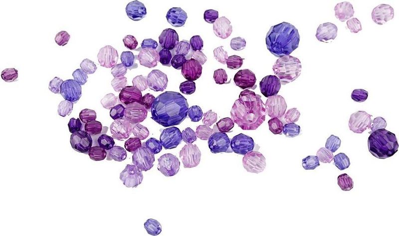 CC - Facet Kralenmix - Paarse Harmonie - 170 Stuks - Plastic