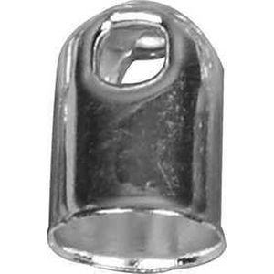 CC Eindkap 6 mm Zilver 6 stuks