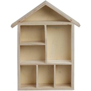 Letterhuis / Kast, afm 30x22x3,5 cm, Keizerin boom, 1stuk