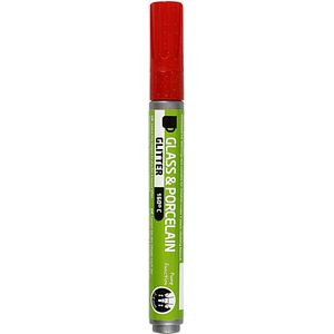 Creativ Company Glas & Porselein Markers, rood