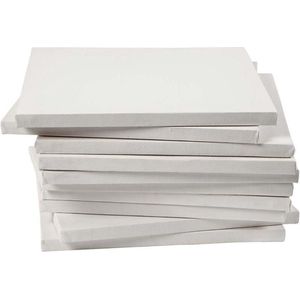 Gespannen canvas, afm 30x30 cm, 280 gr, 40 stuks - Schildersdoek
