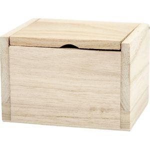 Houten Kistje Met Klepdeksel