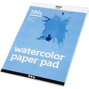 Creativ company aquarelblok wit a4 180gr, 20 vellen