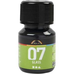 Permanente Glasverf - Zwart, 30ml