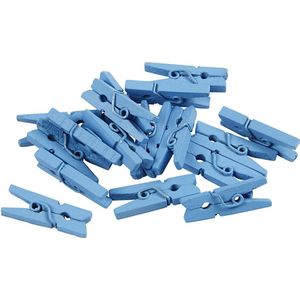 CC Mini Wasknijpers 3x25 mm Blauw 36 stuks