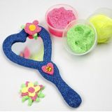 Creatime - Handspiegel - Hout - Hart en Ovaal - 2 Stuks