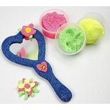 Creatime - Handspiegel - Hout - Hart en Ovaal - 2 Stuks