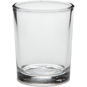 Glazen Waxinelicht 4,5x6,5 cm 12 stuks