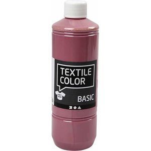 Textiel Color Verf - Donkerroze 500ml