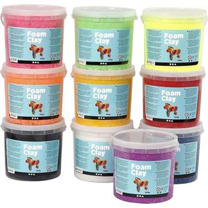 Foam Clay - 10x560 G - Kleuren Assorti