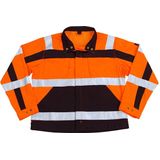 Werkjas - Fluorescerend - Polyester/Katoen - Met Hoge Kraag en Rits