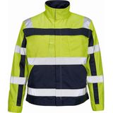 Mascot - Safe Compete - Jas - Hi-Vis Geel/Marine - Polyester/Katoen