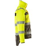Mascot - Safe Compete - Winterjas - Hi-Vis Geel/Antraciet - 100% Polyester - Ademend en Waterdicht