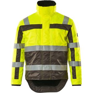 Mascot - Safe Compete - Winterjas - Hi-Vis Geel/Antraciet - 100% Polyester - Ademend en Waterdicht