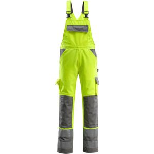Mascot - Safe Compete - Amerikaanse Overall - Hi-Vis Geel/Antraciet - Met Kniezakken