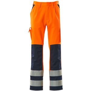 Mascot Safe Compete Broek met kniezakken 07179-860 - hi-vis oranje/marine