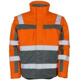 Mascot 09335-880 - Winterjas - Hi-Vis - Oranje/Marine - Ademend en Waterafstotend