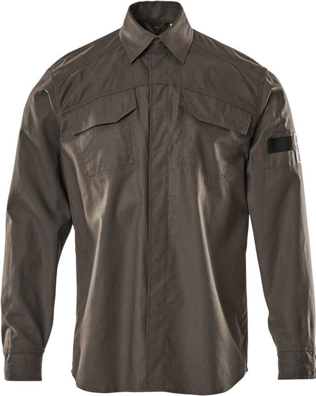 Mascot - Multisafe Overhemd - Donkerantraciet - Antistatisch en Vlamwerend - Katoen/Koolstofvezels