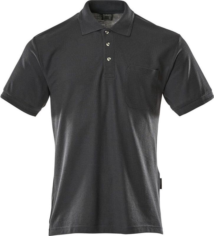 MASCOT - Poloshirt - Katoen/Polyester - Blauw - Knoopsluiting - Borstzak