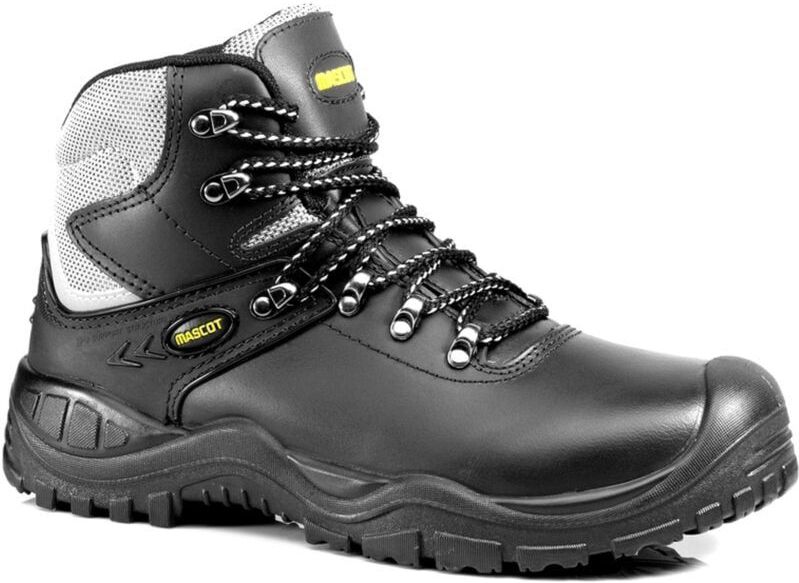 Mascot - F0074-902 Veiligheidsschoenen - Zwart/Geel - PU/Rubber - Vetersluiting