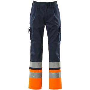 Mascot Safe Compete Broek met kniezakken 12379-430 - marine/hi-vis oranje