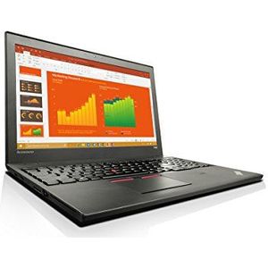 Lenovo ThinkPad T560 Business Notebook, Intel i5 2 x 2,4 GHz processor, 8 GB geheugen, 256 GB SSD, 15,6 inch display, Full HD 1920x1080 IPS, Cam, Windows 11 Pro BFR (gereviseerd)