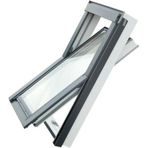 PVC TimLux PRO actie dakraam M4R 78x98 HR ++ Inc gootstuk