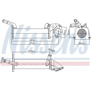 Radiator, uitlaatgasrecirculatie NISSENS 989401