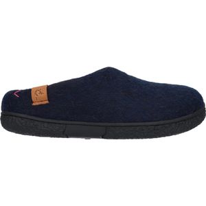 Tofvel Tibet Wolvilt Sloffen Blue/Red | Blauw | Wolvilt | Maat 42 | 17281BLUE