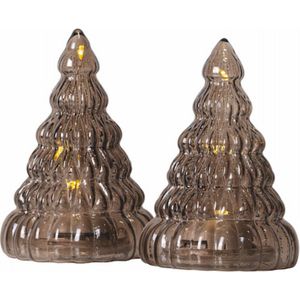 Sirius Home Lucy, Lichtdecoratie figuur, Bruin, LED - H 9cm - set van 2 - inclusief batterijen