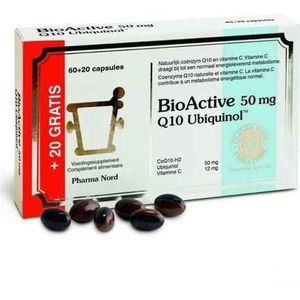 Bioactive Q10 50 mg 60 + 20 Capsule  -  Pharma Nord