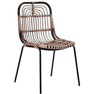 House Doctor 205951451 stoel, Kawa, natuur, l: 52,5 cm, b: 51 cm, h: 88 cm