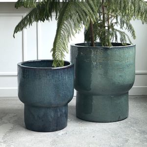 House Doctor - Terra - Bloempot - Groen - Aardewerk
