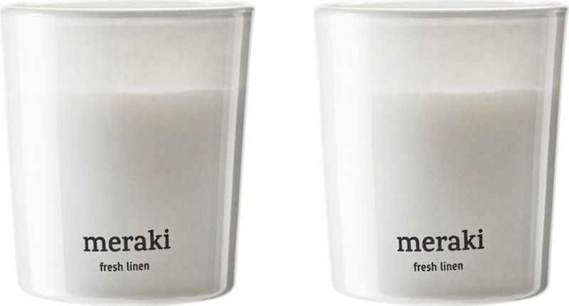 Meraki Scented Candle 2 x 60 gr. - White Garden