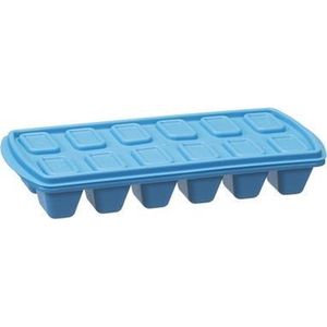 plast team ijsblokjesvorm, met deksel, blauw
