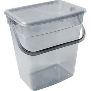 Plast Team Waspoeder opbergdoos met deksel (10 liter, grijs)