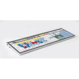 Logickeyboard Steinberg Cubase/Nuendo ALBA FR (Mac) (FR, Bedraad), Toetsenbord, Zilver
