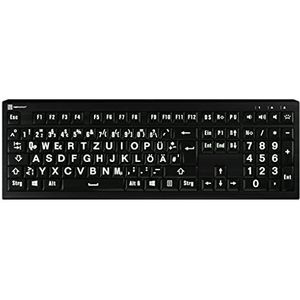 Logickeyboard - XL-Print Astra2 - Toetsenbord - Wit - Bedraad