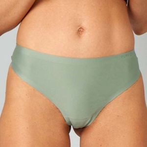 Pure Lime - String - Duo Pack - Groen/Zwart  – Hardloopondergoed – Sportonderbroek – Dames – Maat S