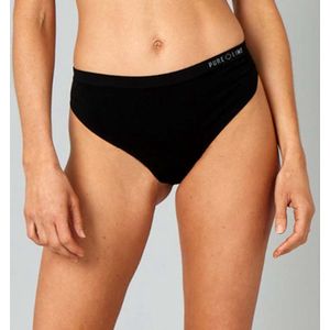 Pure Lime - Naadloze String - Zwart - Sportondergoed - Dames